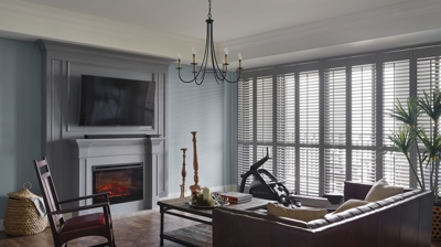 Living Room with Shutters