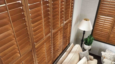 wooden plantation shutters