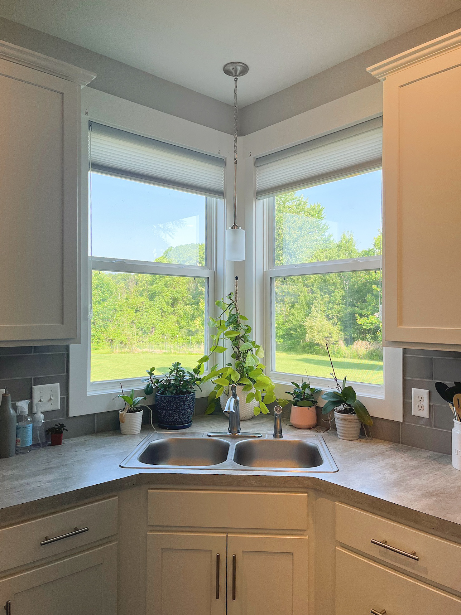 Honeycomb shades in a Hudsonville