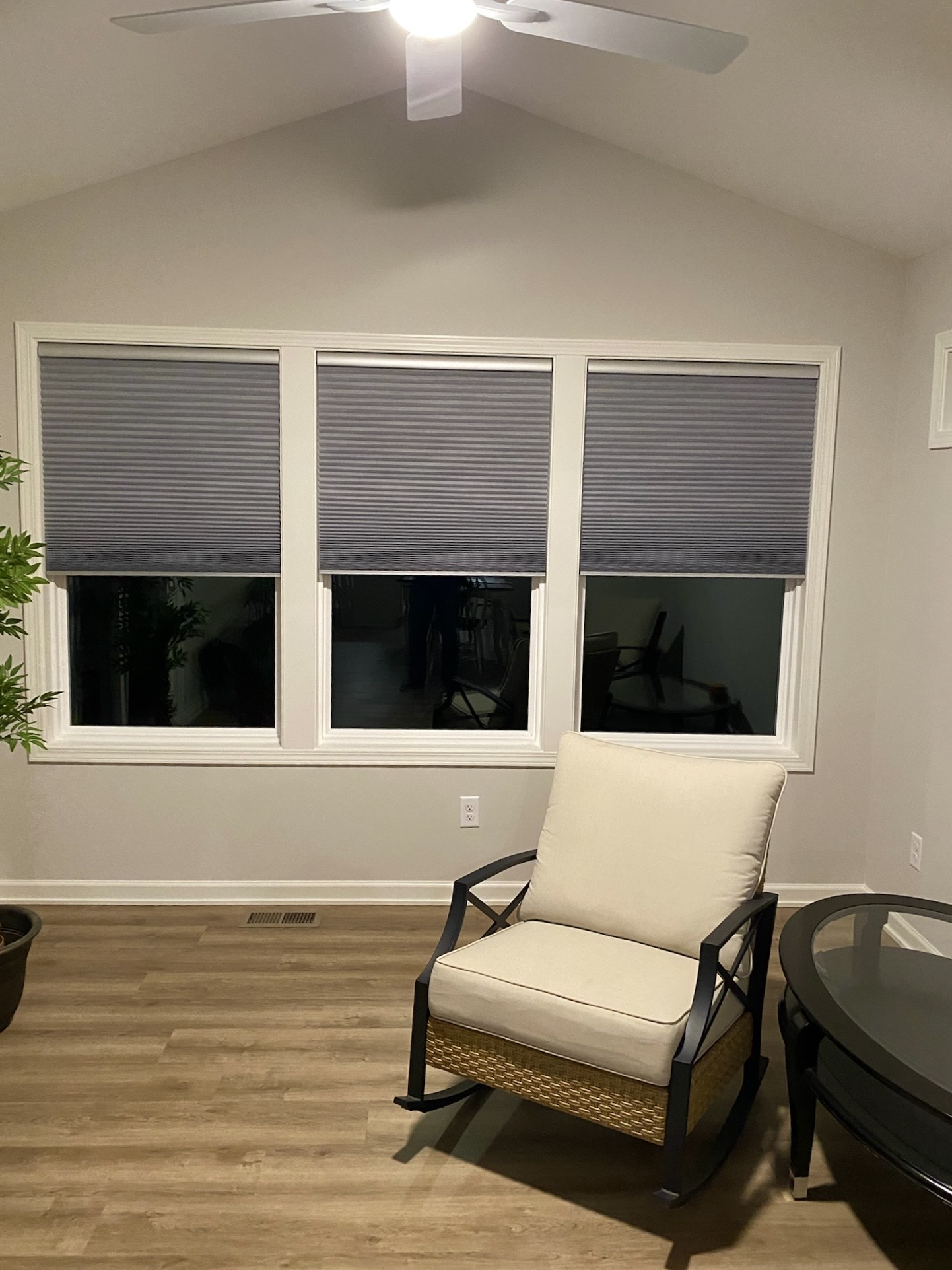 Cellular Honeycomb Shades with Metal Fascia