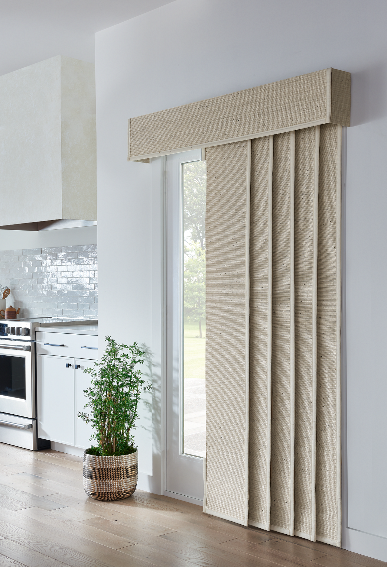 Graber Natural Woven Sliding Panels