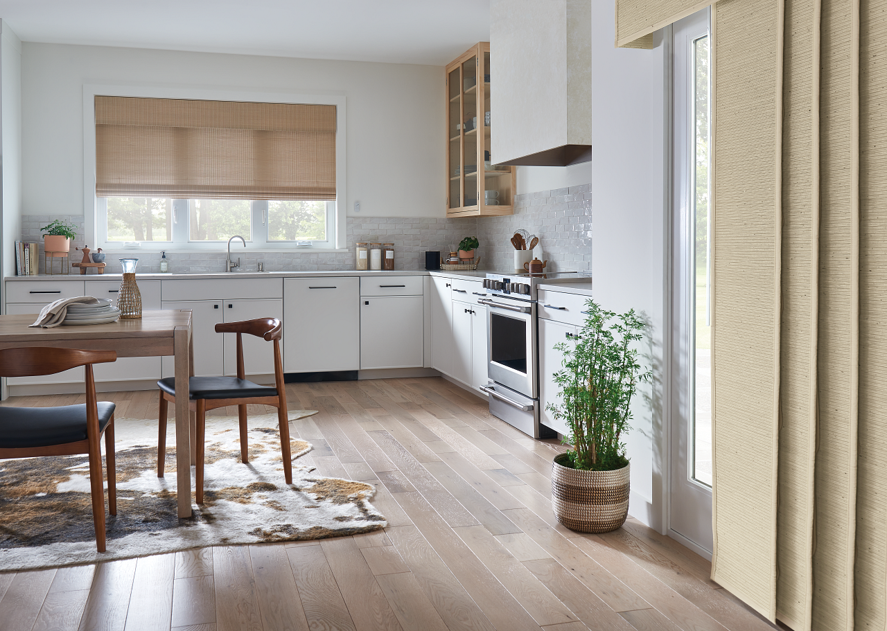 Graber Natural Woven Shades & Sliding Panels