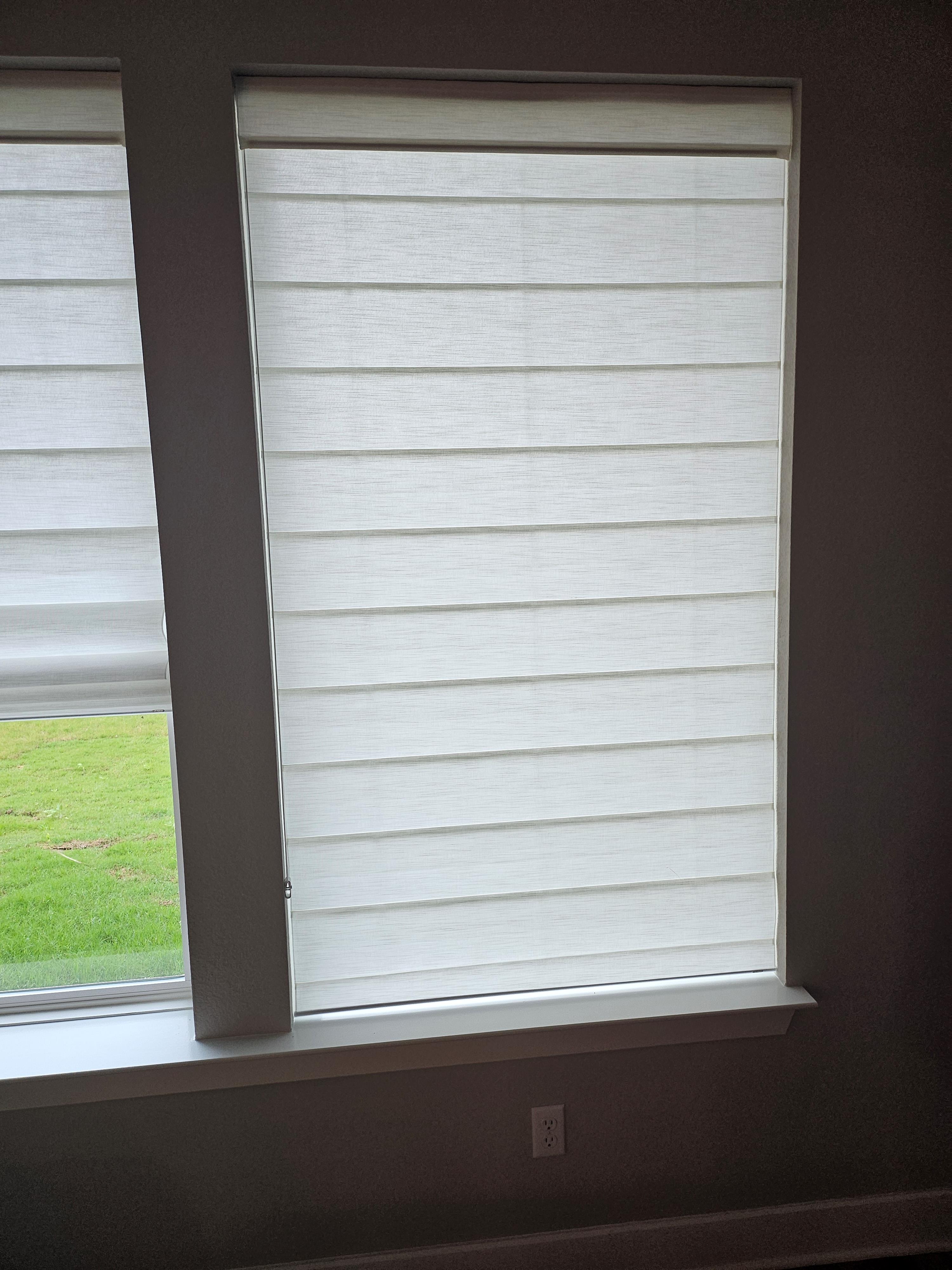 Stylish Cellular Shade and Faux Wood Install | Buda, TX