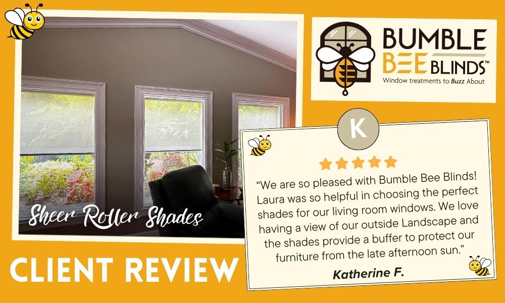 Client Review Sheer Roller Shades in Loxahatchee FL