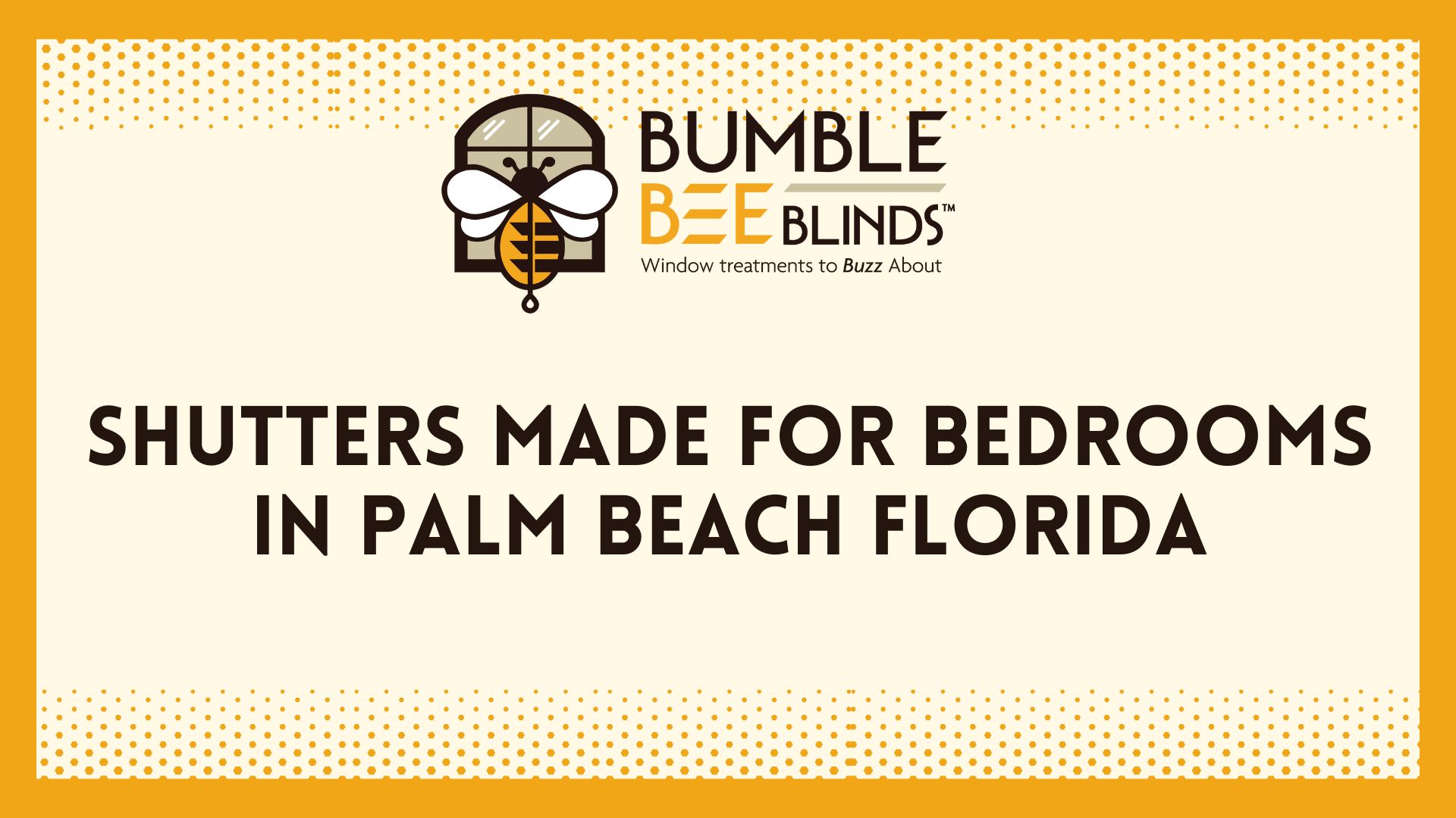Shutters for Bedrooms in Palm Beach FL
