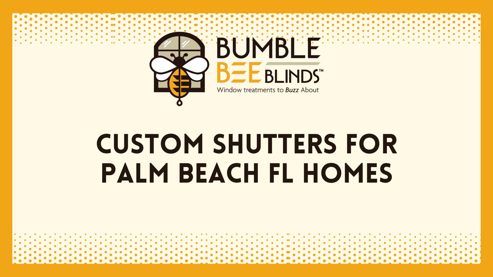 Custom shutters in palm beach, fl