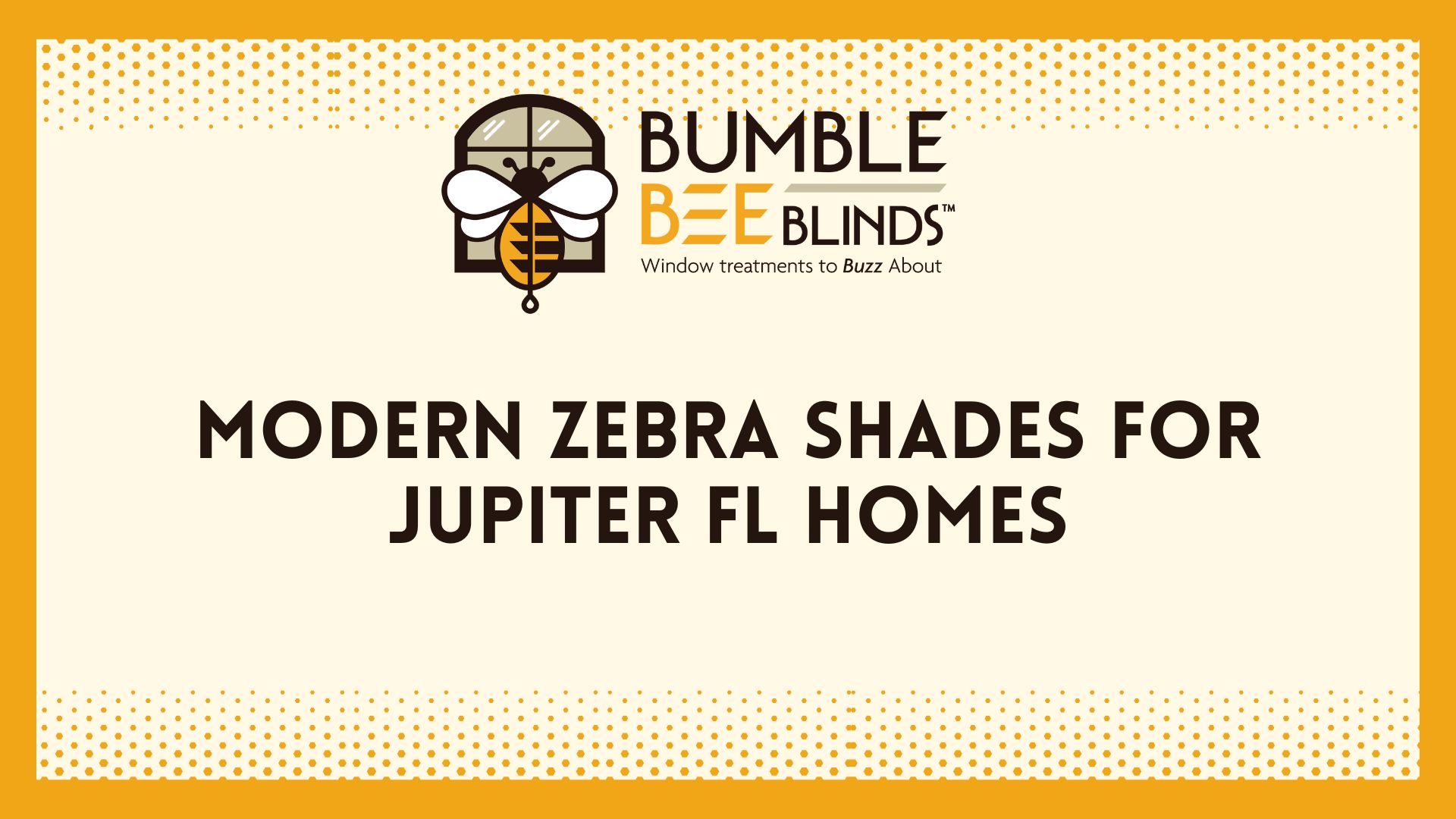 Modern Zebra Shades for Jupiter FL FL Homes