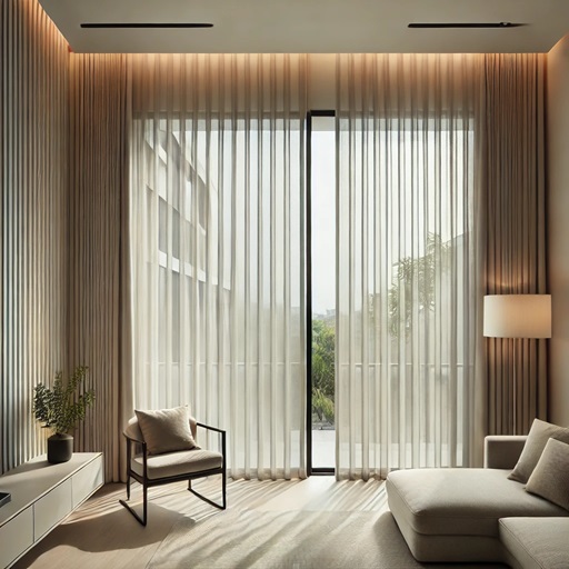  vertical blinds made of fabric