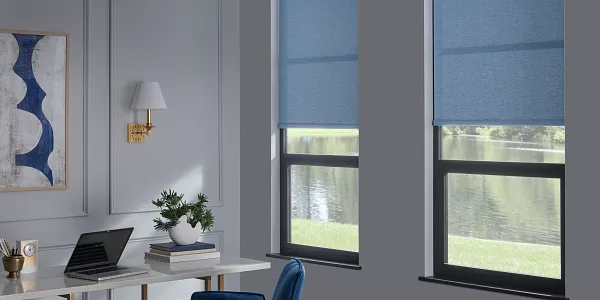 Blinds in a room