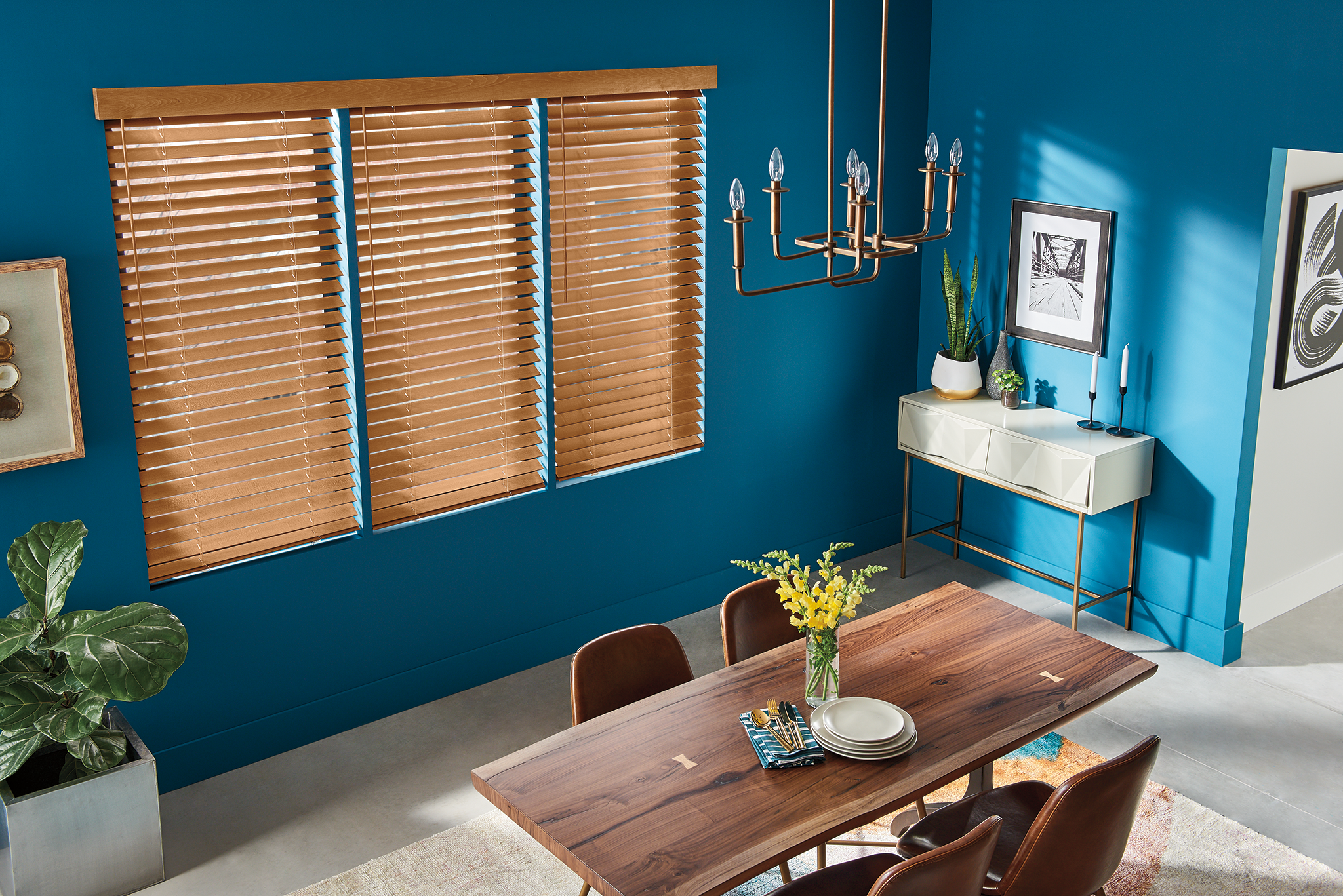 Wood blinds from Bumble Bee Blinds of Wake Forest NC